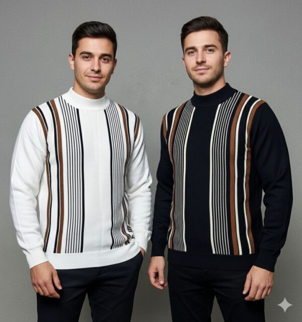 Pull unisexe 100% coton — col rond, effet piqué (XL–3XL)