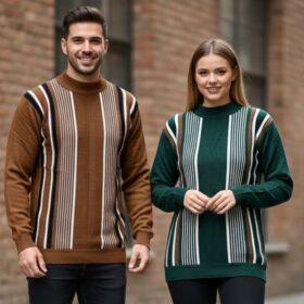 Pull unisexe 100% coton — col rond, effet piqué (XL–3XL) – Image 6