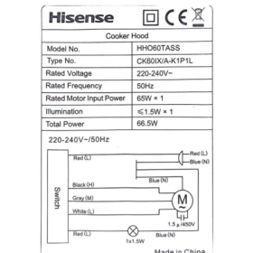Hotte de cuisine Hisense   HHO60TASS - 60 cm – Image 6