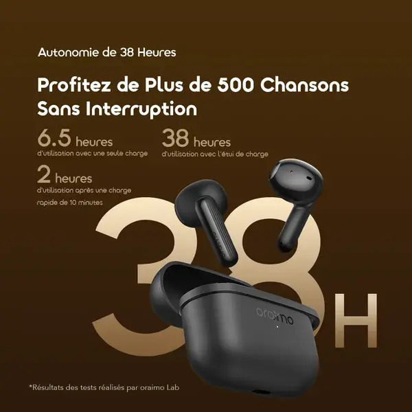 Écouteurs Bluetooth Oraimo SpaceBuds Air OTW-324S - | 38 h Autonomie | Localisateur Intelligent Écouteurs Bluetooth Oraimo SpaceBuds Air OTW-324S - | 38 h Autonomie | Localisateur Intelligent