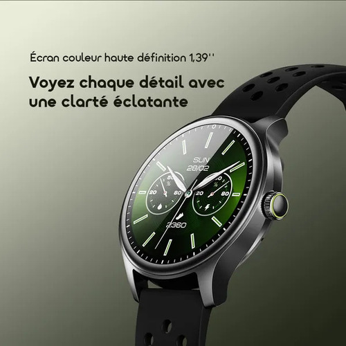 Montre connectée Oraimo Watch 6R (OWS-823) — 1,39'' TFT, IP68, 7 jours d'autonomie Montre connectée Oraimo Watch 6R (OWS-823) — 1,39'' TFT, IP68, 7 jours d'autonomie