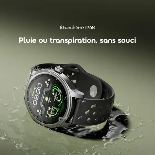 Montre connectée Oraimo Watch 6R (OWS-823) — 1,39'' TFT, IP68, 7 jours d'autonomie Montre connectée Oraimo Watch 6R (OWS-823) — 1,39'' TFT, IP68, 7 jours d'autonomie