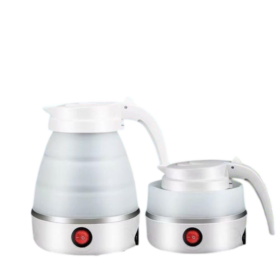 Bouilloire électrique pliable Rose & Blanc (0,5L) — Compacte pour voyage – Image 2