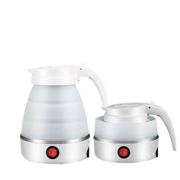 Bouilloire électrique pliable Rose & Blanc (0,5L) — Compacte pour voyage
