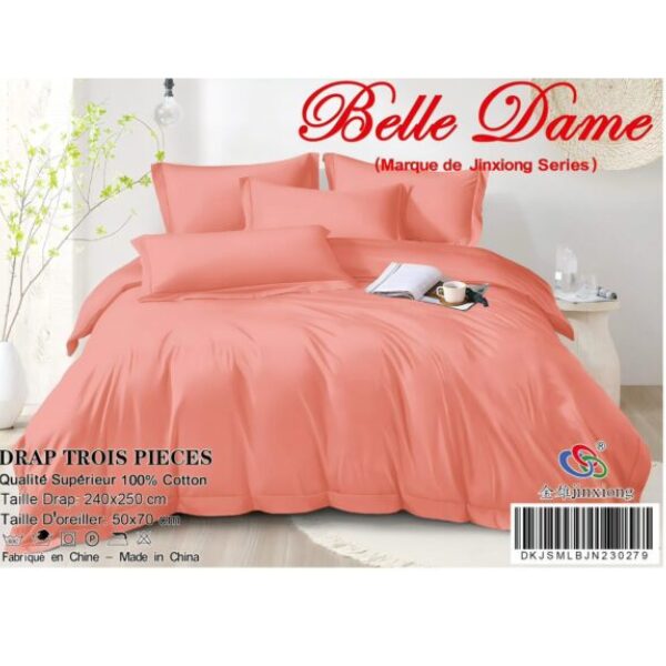 Ensemble Drap 3 Pièces 100% Coton – Qualité Supérieure – Ne Déteint Pas