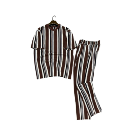 Ensemble coordonné homme — haut + pantalon, motifs élégants (XL, XXL) – Image 3