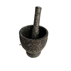 Ensemble mini mortier en résine et pilon-moulin à épices