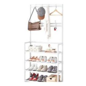 Porte manteau en métal à 4 niveaux