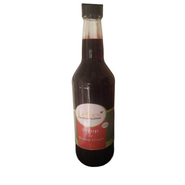Sirop de Bissap (Rouge) –50 cl Sirop Concentré Traditionnel Naturel et Rafraîchissant
