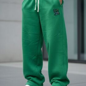 Pantalon large en coton unisexe — taille haute (L–XXXXL) – Image 3