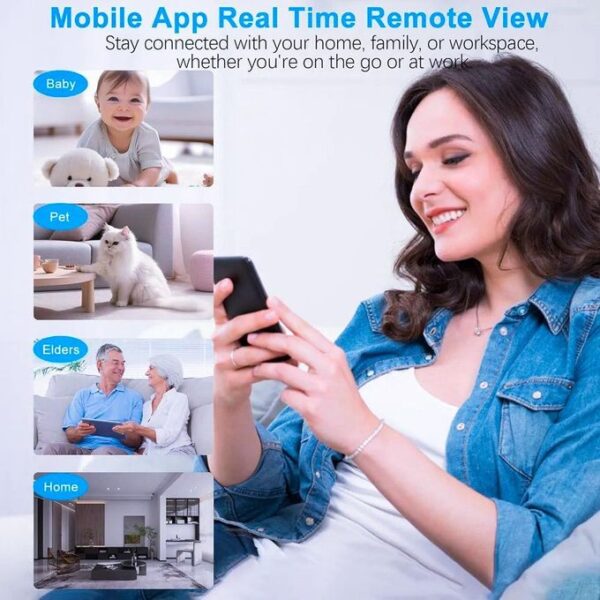 Caméra Cachée WiFi Ultra Discrète -Livre Espion Dior 4K - Vision Nocturne - Détection de Mouvement - Autonomie 24H