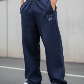 Pantalon large en coton unisexe — taille haute (L–XXXXL) – Image 10