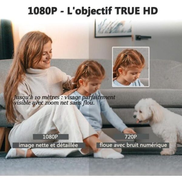 Caméra Cachée WiFi Ultra Discrète -Livre Espion Dior 4K - Vision Nocturne - Détection de Mouvement - Autonomie 24H