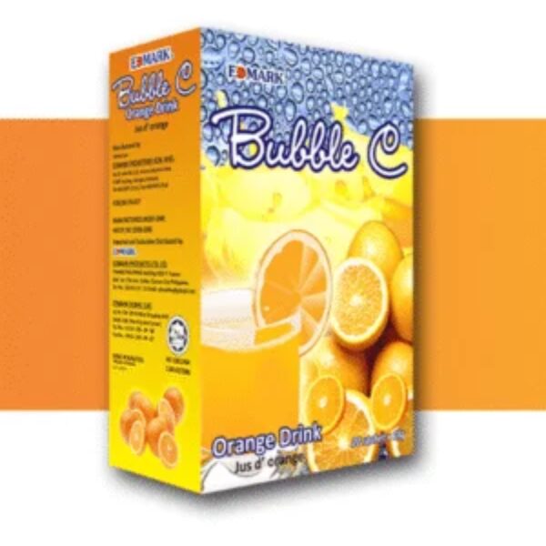 Edmark Bubble C — Boisson instantanée Vitamine C, boîte 20 sachets (18 g) Edmark Bubble C — Boisson instantanée Vitamine C, boîte 20 sachets (18 g)