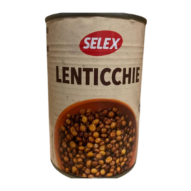 Conserves de Lentilles Selex &ndash; Qualit&eacute; Italienne - Format &Eacute;conomique- 400g x 5- Lot de 5 Conserves