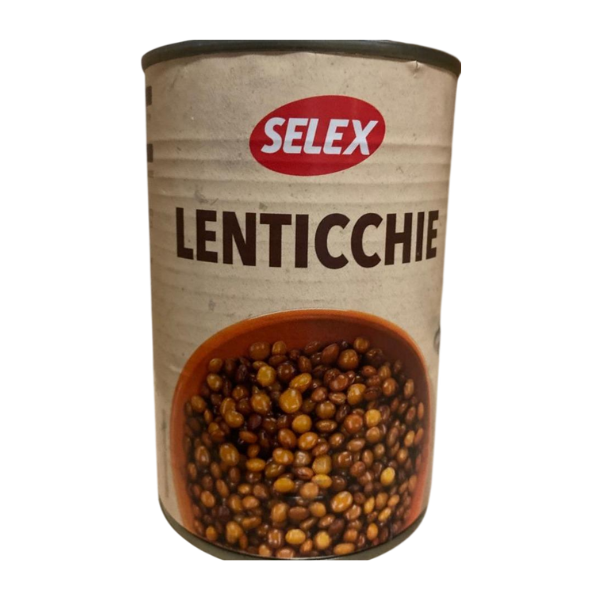 Conserves de Lentilles Selex – Qualité Italienne - Format Économique- 400g x 5- Lot de 5 Conserves