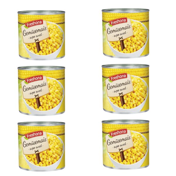 Conserves de Maïs Doux Freshona- 6 pots