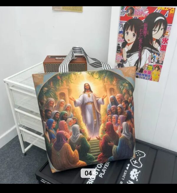 Tote bag / Sac fourre-tout - motif chrétien