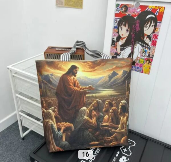 Tote bag / Sac fourre-tout - motif chrétien