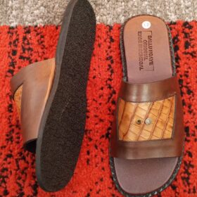 Sandale artisanale homme Marron Pointure 43 – Image 3