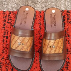 Sandale artisanale homme Marron Pointure 43 – Image 2