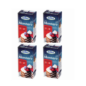 Lot de 4 cr&egrave;mes liquide &agrave; fouetter &mdash; 2 L (pr&ecirc;tes &agrave; monter, sans lactose/sans gluten)