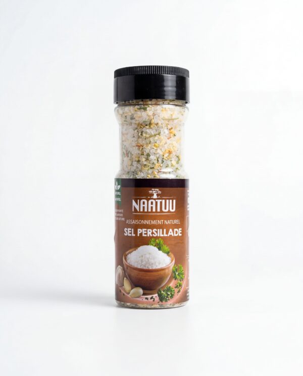 NAATUU Sel Persillade 175 g — Assaisonnement naturel (sel, ail, persil)