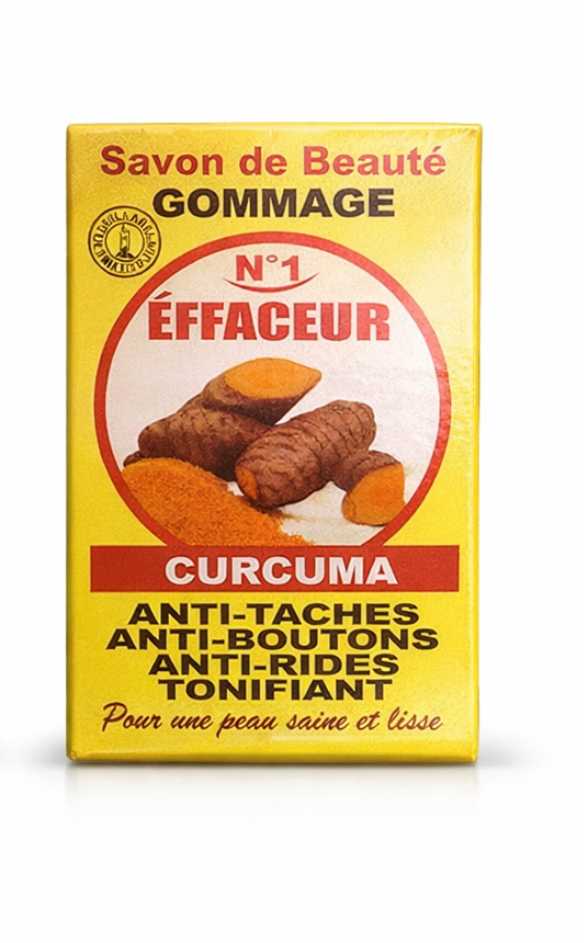 Savon Gommage Curcuma Effaceur N°1 — Exfoliant anti-taches & anti-boutons