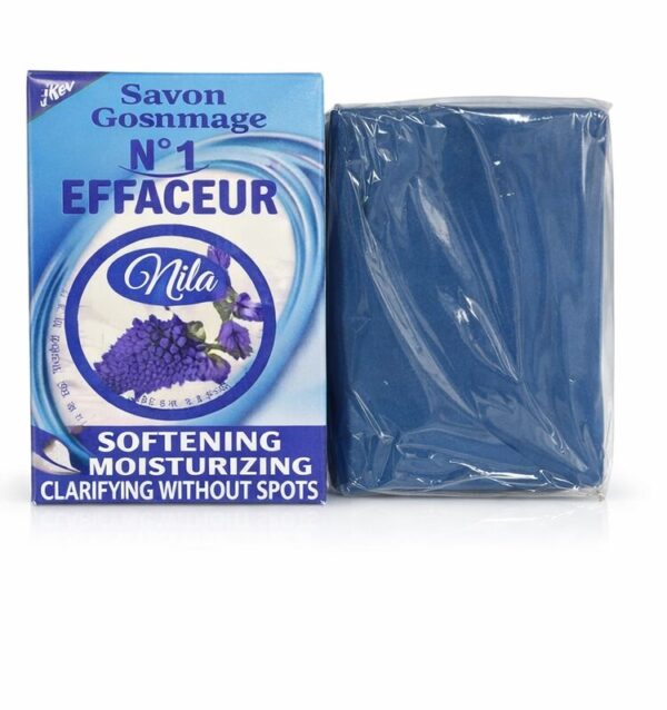Savon Gommage Nila Effaceur N°1 — Exfoliant clarifiant bleu pour visage & corps