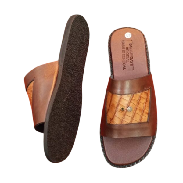 Sandale artisanale homme Marron Pointure 43
