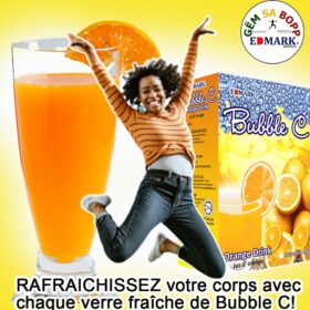 Edmark Bubble C — Boisson instantanée Vitamine C, boîte 20 sachets (18 g) – Image 4