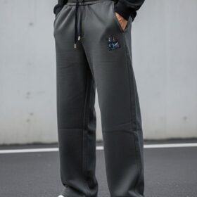 Pantalon large en coton unisexe — taille haute (L–XXXXL) – Image 9