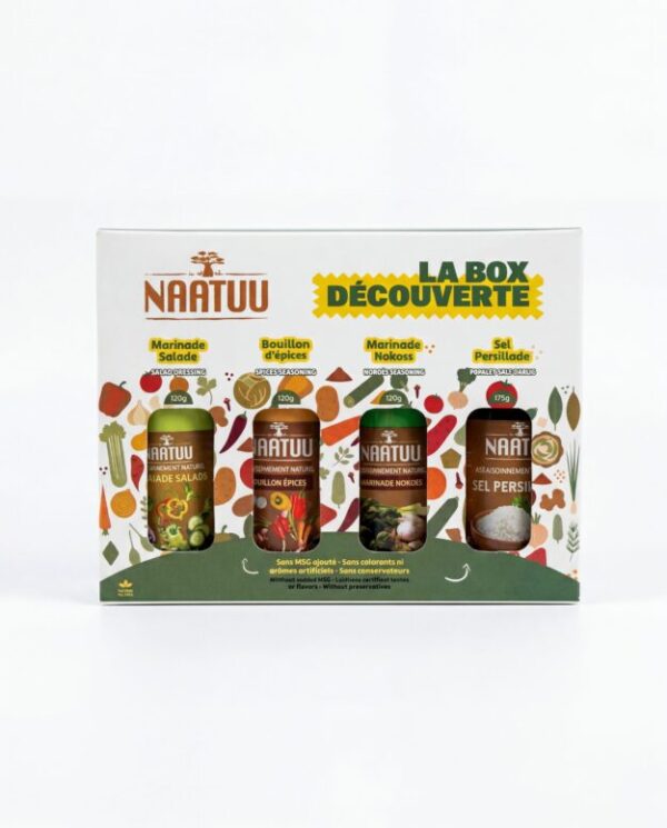 NAATUU Coffret Découverte — 4 assaisonnements naturels (3×120g + 175g)