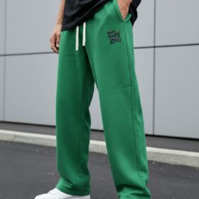 Pantalon large en coton unisexe — taille haute (L–XXXXL) – Image 5