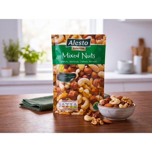 Coffret Cadeau "Pause Gourmande" - Panier Garni Premium : Café, Mix de Noix Alesto & Biscuits Croquants - Venant de Londres