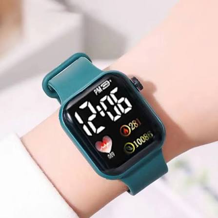 Montre LED numérique — Design minimaliste, lecture nocturne