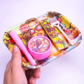 Kit de Roulage 5‑en‑1 « Tropical Skater » — Plateau, Grinder, Tube Hermétique & Accessoires – Image 2