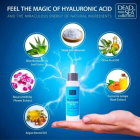 Coffret Soin Visage 3-en-1 - Acide Hyaluronique & Minéraux Mer Morte -Kit Complet Hydratation Intense - Sérum + Crème Jour/Nuit - Anti-Rides & Éclat - Anti-Âge – Image 3