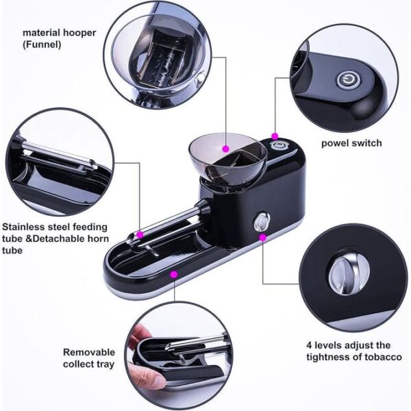 Tubeuse électrique automatique — Machine à rouler (kit d'entretien) - Noir laqué