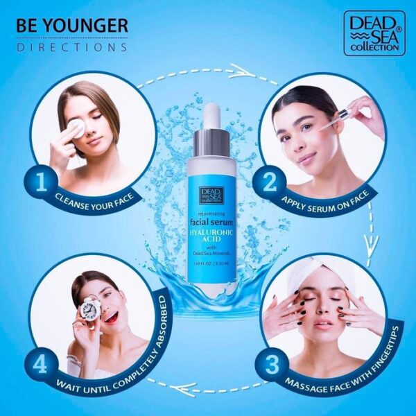 Coffret Soin Visage 3-en-1 - Acide Hyaluronique & Minéraux Mer Morte -Kit Complet Hydratation Intense - Sérum + Crème Jour/Nuit - Anti-Rides & Éclat - Anti-Âge