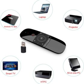 WeChip W1 Air Mouse — Télécommande Airmouse 2,4 GHz & Bluetooth (Clavier QWERTY, 6 axes) – Image 3