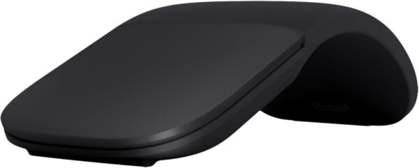 Souris Bluetooth Microsoft Arc Mouse —  noire ultra‑fine et ergonomique