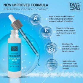 Coffret Soin Visage 3-en-1 - Acide Hyaluronique & Minéraux Mer Morte -Kit Complet Hydratation Intense - Sérum + Crème Jour/Nuit - Anti-Rides & Éclat - Anti-Âge – Image 6