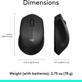 Souris sans fil Logitech M330 Silent — (Nano USB, 1000 ppp, clics silencieux) – Image 4