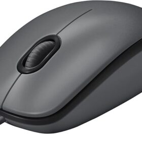 Souris USB filaire Logitech M100 —  ambidextre 3 boutons, 1000 PPP — Gris – Image 3