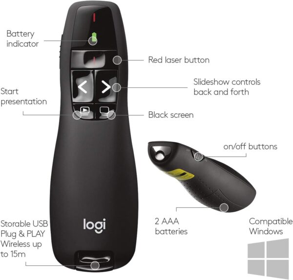 Pointeur laser — Logitech R400