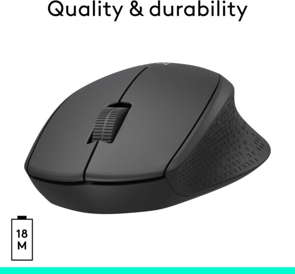 Souris sans fil Logitech M330 Silent — (Nano USB, 1000 ppp, clics silencieux)