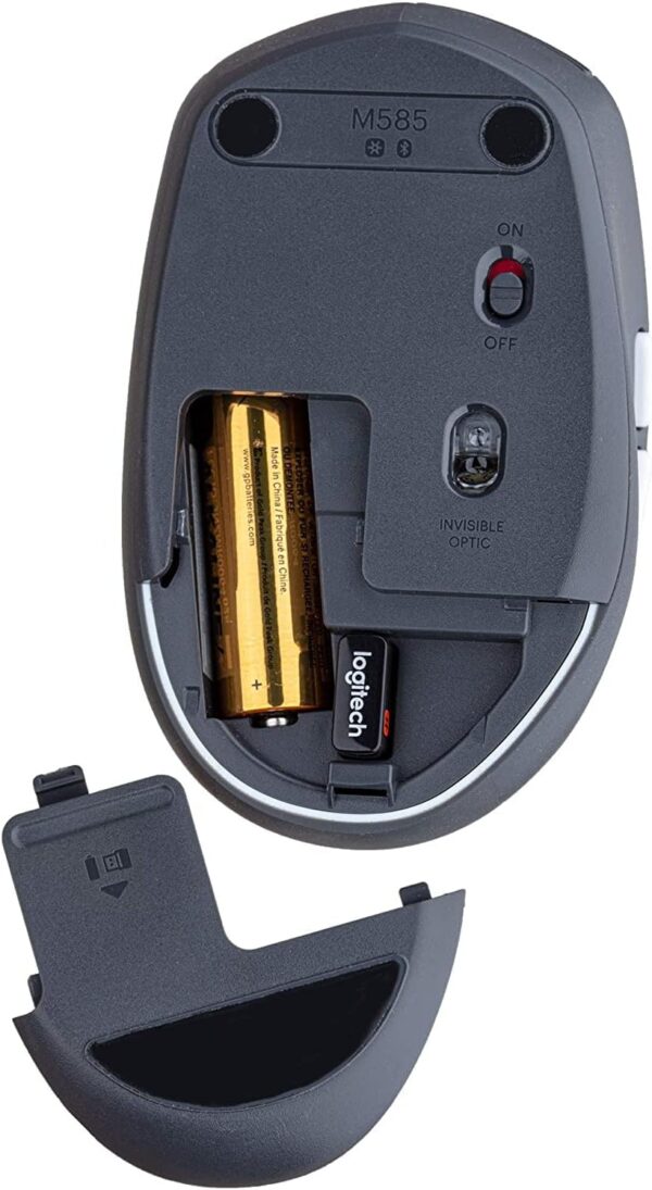 Souris sans fil Logitech M585 Multi‑Device — 1000 DPI (Droitier)