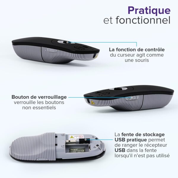 Télécommande de présentation sans fil —  Targus Wireless Presenter