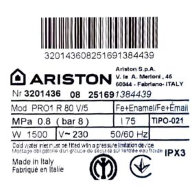 Chauffe-eau électrique Ariston - 80 L – Image 4